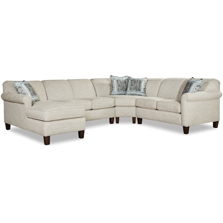 5-Seat Sectional Sofa w/ LAF Chaise Lounge